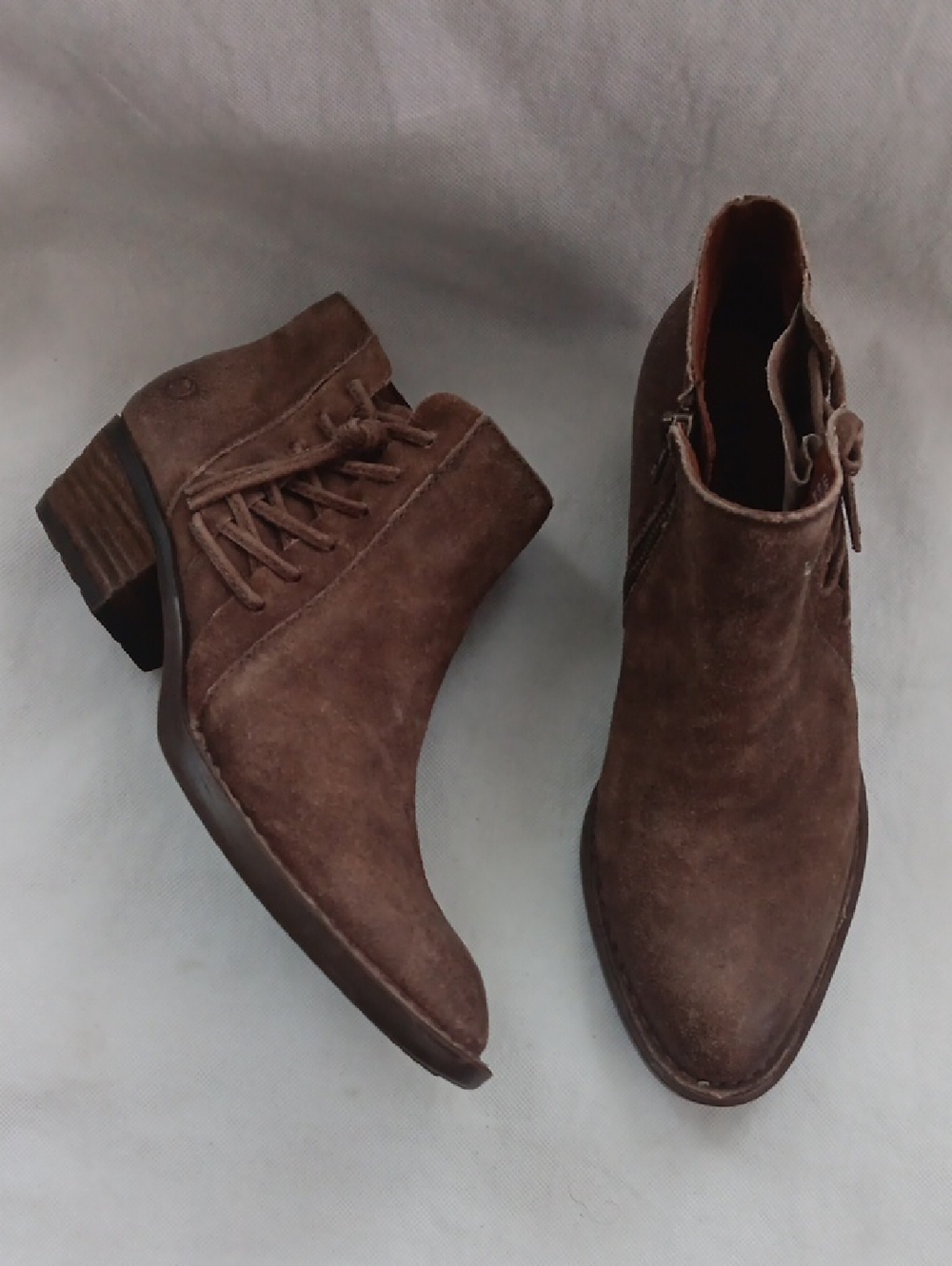 Børn Bessie Ankle Booties Womens 6.5M Brown Leather Boot Boho Cowgirl
